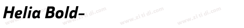 Helia Bold字体转换